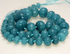 20x14-8x5MM Green Blue Jade Gemstone Graduated Faceted Rondelle Loose Beads 19 inch Full Strand (80010243-M41)