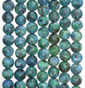 8MM Blue Green Matte Jade Gemstone Round Loose Beads 15 inch Full Strand (80010277-M42)