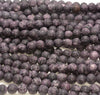 8MM Black Matte Jade Gemstone Round Loose Beads 15 inch Full Strand (80010279-M42)