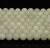 8MM Light Green Jade Gemstone Round Loose Beads 15 inch Full Strand (80010284-M43)