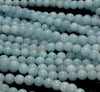 8MM Light Blue Jade Gemstone Round Loose Beads 15 inch Full Strand (80010287-M43)