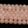 8MM Light Pink Jade Gemstone Round Loose Beads 15 inch Full Strand (80010289-M43)