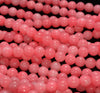 8MM Light Pink Jade Gemstone Round Loose Beads 15 inch Full Strand (80010290-M43)