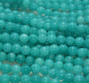 8MM Blue Jade Gemstone Round Loose Beads 15 inch Full Strand (80010293-M43)