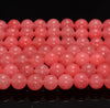 8MM Pink Jade Gemstone Round Loose Beads 15 inch Full Strand (80010296-M43)