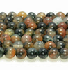 8MM Brown Jade Gemstone Round Loose Beads 15 inch Full Strand (80010297-M44)