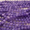 8MM Purple Jade Gemstone Round Loose Beads 15 inch Full Strand (80010298-M44)