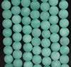 8MM Green Matte Jade Gemstone Round Loose Beads 15 inch Full Strand (80010303-M44)