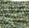 8MM Green Matte Jade Gemstone Round Loose Beads 15 inch Full Strand (80010307-M44)