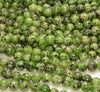 8MM Green Jade Gemstone Round Loose Beads 15 inch Full Strand (80010309-M45)