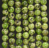 8MM Green Jade Gemstone Round Loose Beads 15 inch Full Strand (80010309-M45)