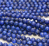 8MM Lapis Blue Jade Gemstone Round Loose Beads 15 inch Full Strand (80010311-M45)