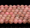 8MM Pink Jade Gemstone Round Loose Beads 15 inch Full Strand (80010312-M45)