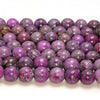 8MM Purple Jade Gemstone Round Loose Beads 15 inch Full Strand (80010314-M45)