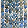 8MM Blue Jade Gemstone Round Loose Beads 15 inch Full Strand (80010317-M45)