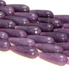 28x11MM Deep Purple Jade Gemstone Teardrop Faceted Loose Beads 15.5 inch Full Strand (80010326-M46)