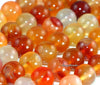 6mm Carnelian Red Agate Gemstone Citrus Red Smooth Round 6mm Loose Beads 15.5 inch Full Strand (90163902-100)