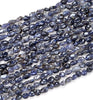 6-8MM Natural Iolite Gemstone Pebble Nugget Loose Beads (D185)