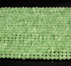 2MM Cat Eye Gemstone Light Green Micro Faceted Round Beads Grade AAA 14.5 inch Full Strand (80007182-A247)