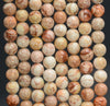 White Genuine Imperial Jasper Gemstone Round 6mm 8mm 10mm Loose Beads (A263)