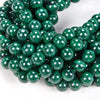 Deep Green Natural Malachite Gemstone Grade AAA Round 6MM 8MM Loose Beads (D87)