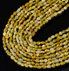 6-8MM Natural Yellow Opal Gemstone Pebble Nugget Loose Beads (D183)