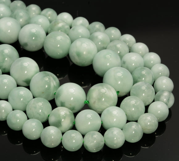 Green Moonstone Gemstone Round Grade AAA 8MM 10MM Loose Beads (A252)