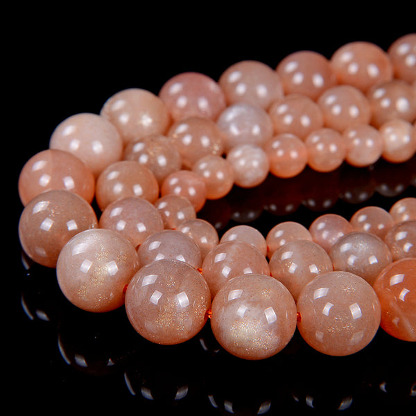 Natural Sunstone Gemstone Grade AAA Round 6MM 7MM 8MM 10MM Loose Beads (D25)