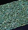 6-8MM Natural Green Apatite Gemstone Pebble Nugget Loose Beads (D186)