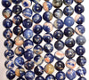 8mm Orange Blue Sodalite Gemstone Grade AAA Round Loose Beads 15 Inch Full Strand (80007342-A255)