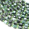 6MM Genuine Emerald Gemstone Grade AA Faceted Prism Double Point Cut Loose Beads (D111)