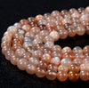 Natural Sunstone Gemstone Grade AA Round 5MM 6MM Loose Beads (D163)