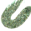 6MM Green Aventurine Gemstone Faceted Prism Double Point Cut Loose Beads (D112)