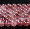 Red Natural Strawberry Lepidocrocite Quartz Gemstone Grade AAA Round 6MM 8MM 10MM Loose Beads (D174)