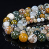 Ocean Jasper Gemstone Grade AAA Round 6MM 8MM 10MM 12MM Loose Beads (D1)