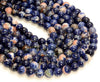 8mm Orange Blue Sodalite Gemstone Grade AAA Round Loose Beads 15 Inch Full Strand (80007342-A255)