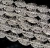 16X12mm White Rock Crystal Quartz Gemstone Grade AAA Carved Leaf Loose Beads 14.5 inch Full Strand (90187596-702 A)