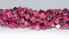 6MM Red Dalmation Jasper Gemstone Square Cube Diagonal Loose Beads 15 inch Full Strand (90182140-A116)