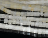 4MM White Jade Gemstone Square Cube Loose Beads 15 inch Full Strand (90182160-A112)