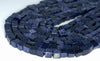 4-5MM Blue Sandstone Gemstone Square Cube Loose Beads 15.5 inch Full Strand (90182171-A112)