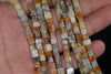 4-5MM Crazy Lace Agate Gemstone Square Cube Loose Beads 15 inch Full Strand (90182173-A112)