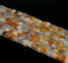 4-5MM Crazy Lace Agate Gemstone Square Cube Loose Beads 15 inch Full Strand (90182173-A112)