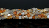 4-5MM Crazy Lace Agate Gemstone Square Cube Loose Beads 15 inch Full Strand (90182173-A112)