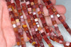 5MM Mookaite Gemstone Square Cube Loose Beads 15.5 inch Full Strand (90182175-A112)