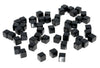 5MM Black Agate Gemstone Square Cube Loose Beads 15.5 inch Full Strand (90182179-A113)