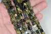 6MM Yellow Turquoise Gemstone Square Cube Loose Beads 15.5 inch Full Strand (90182183-A113)