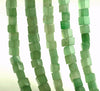 6-7MM Green Aventurine Gemstone Square Cube Loose Beads 7.5 inch Half Strand (90184177-A114)