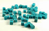 6-7MM Turquoise Gemstone Square Cube Loose Beads 7.5 inch Half Strand (90184178-A114)