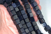 10MM Blue Sandstone Gemstone Square Cube Loose Beads 7.5 inch Half Strand (90182216-A115)