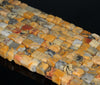 6MM Crazy Lace Agate Gemstone Square Cube Loose Beads 15 inch Full Strand (90182228-A116)